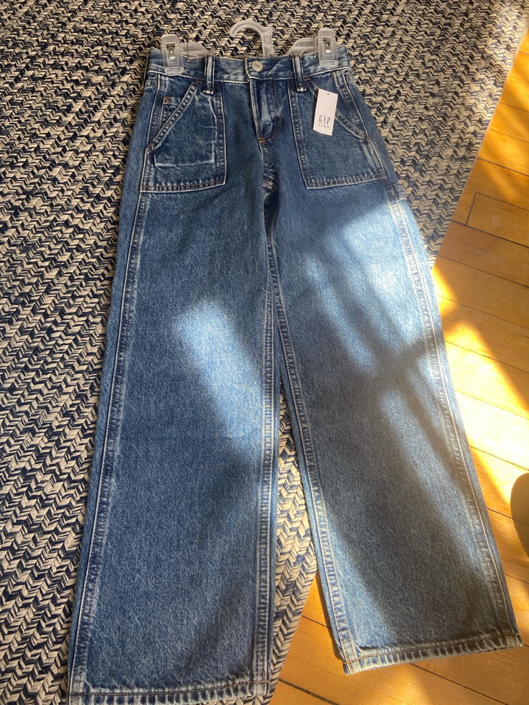 Gap Kids WideLeg Indigo Denim Jeans Gap Kids WideLeg Indigo Denim Jeans